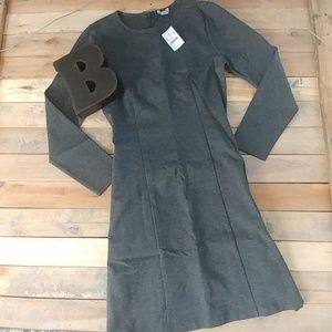 Long sleeve stretch ponte dress